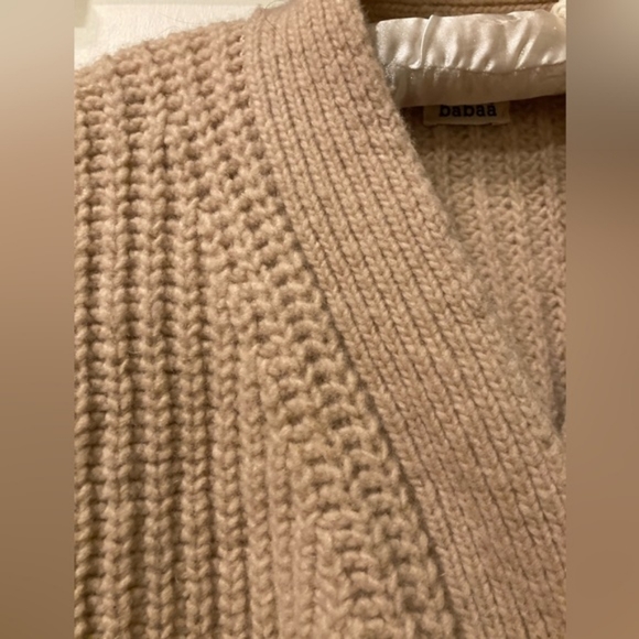 Babaa wool cardigan woman no19 mini rose - Picture 8 of 8